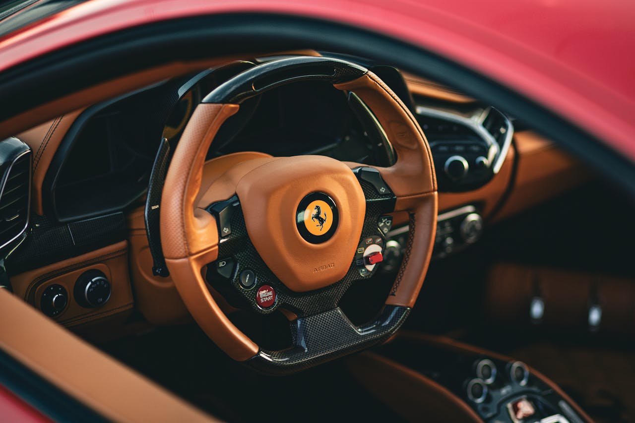 luxury-sports-car-interior-with-leather-trim-35084092